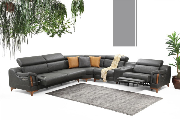 Canapé d'angle Luxe Canapé en L nouveau Meubles Salon Designer Moderne Textile