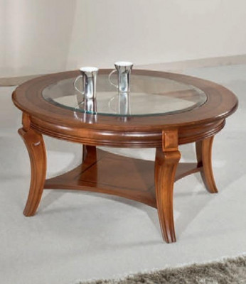 Table basse table en bois table de design tables de meubles italiens table en verre table ronde marron
