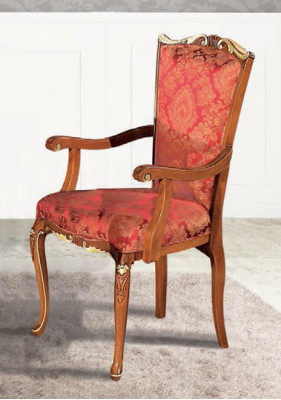 Fauteuils Chaises classiques Salle à manger Meubles italiens en bois Chaise de luxe nouvelle