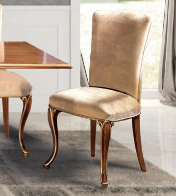 Chaise Bois Italien Mobilier Salle à manger Chaises Design de Luxe Fauteuil Bois Massif