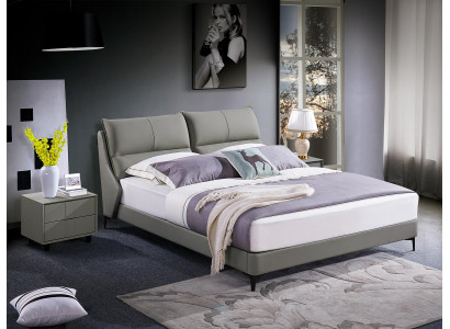 Meubles de chambre de luxe Lit 2x Ensemble de table de chevet Lits Meubles d'hôtel 3pcs. Rembourrage