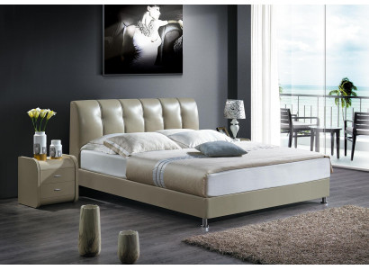 Textile de lit 2x Table de chevet 3 pcs. Ensemble de luxe pour chambre à coucher Mobilier de lit moderne Lits neufs