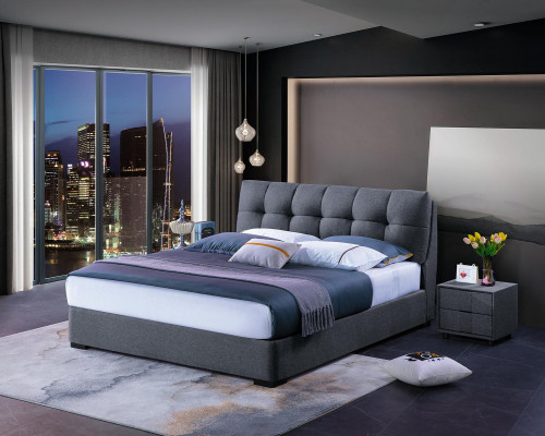 Lits de design Ensembles de chambre à coucher Lit 2x Table de chevet Mobilier de luxe classique 3 pièces
