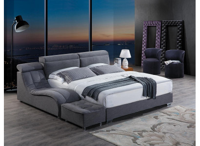 Literie de lit de designer Lits d'hôtel Chambre double de luxe 180x200 Cadre de lit