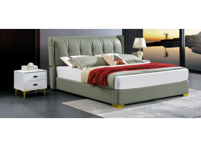 Lit double mobilier beige Lits Chambre Double lit beige Hôtel