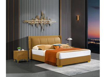 Lit double Mobilier orange Lits Chambre Lit double Beige Hôtel