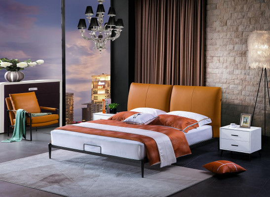 Lit double classique, lit de mariage, design de lit de luxe, lits modernes style. nouveau 180x200cm.