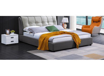 Conception de lit en cuir Double Luxe Mariage Moderne Cadre Hôtel Lits Chambre de sommeil