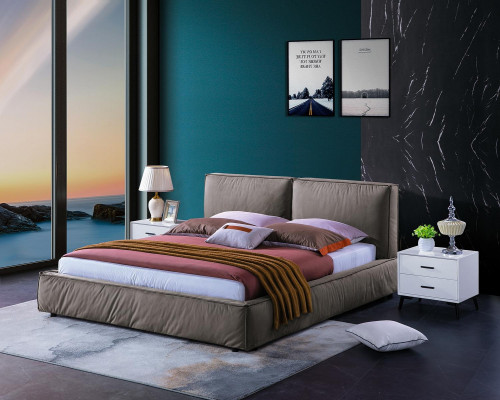 Conception Chambre Lit Luxe Lits Bois Double Mariage Rembourrage Mobilier 180x200cm