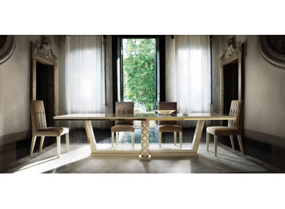 Salle à manger + 6 chaises + commode Miroir 2x Vitrine Table à manger 11 pièces. Ensemble suite