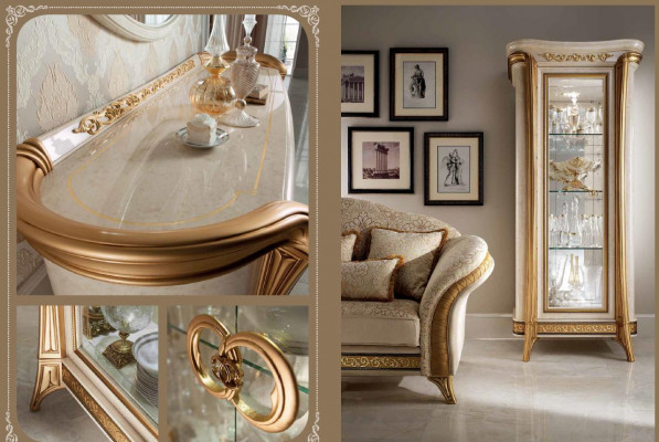 arredoclassic™ Meubles de luxe de la classe Mobilier de salle à manger Vitrine Table Commode