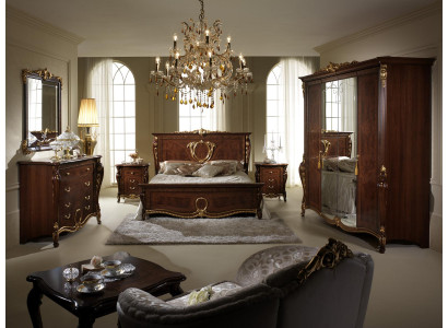 Ensemble de chambre arredoclassic™ Sinfonia Lit Baroque Rococo Table de chevet