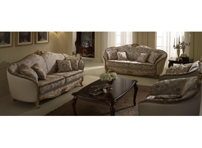 Canapé Ensemble de canapés 3+3 Ensemble de sièges Design Rembourrage Canapés Canapé Suite arredoclassic