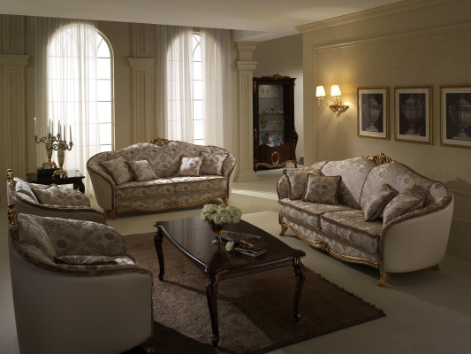 Classe de luxe 3+1 Ensemble de canapé de meubles italiens Canapé neuf arredoclassic™!