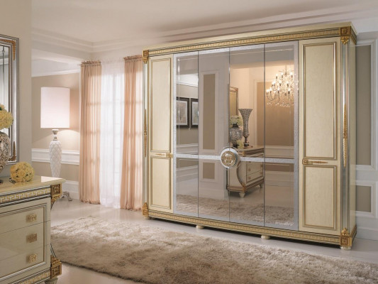 Garde-robe Chambre Garde-robe en bois style baroque et rococo Arredoclassic-meubles