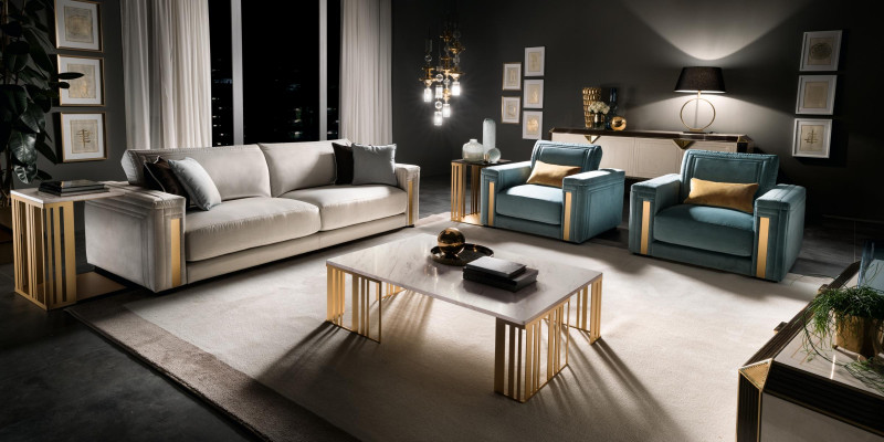 Ensemble de canapés 31 places Ensemble de canapés Design Canapé Rembourrage Canapés Luxe arredoclassic