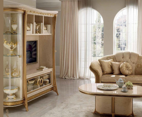 Armoire meuble de médias baroque rococo art nouveau meuble ancien design.