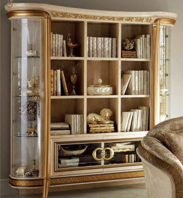 Étagère Armoire Vitrine XXL Meuble Design de Luxe Baroque Rococo
