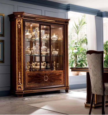 Vitrine Armoire Vitrines Salon Buffets Design Rococo Baroque Bois nouveau