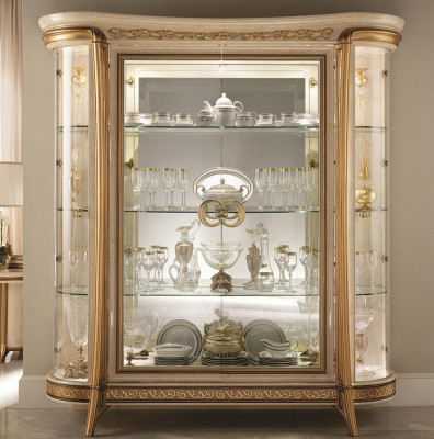 Vitrine Armoire Vitrée Armoire en Verre Meuble Design Baroque Rococo Art Déco Art Nouveau