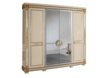 Armoire à vêtements de luxe Armoires à vêtements Mobilier laqué brillant Designer de meubles en bois vivant neuf