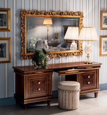 Coiffeuse Table Chambre Miroir Jeune Style antique Suite Bois
