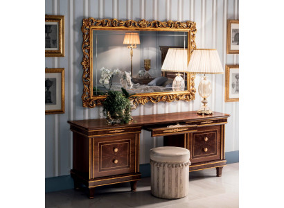 Coiffeuse Table Chambre Miroir Jeune Style antique Suite Bois