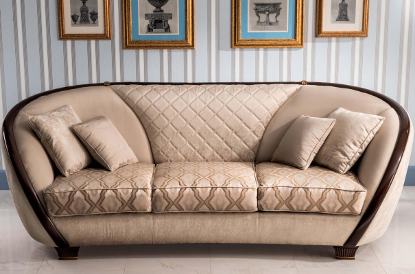 Chesterfield Design de textile canapé canapé Rembourrage canapés canapés Tissu de luxe