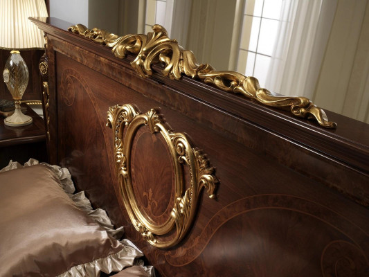 Meubles de chambre italiens, lits rembourrés, lit double, lits de design de luxe, nouveau mariage