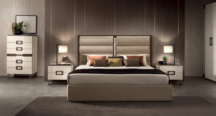 Literie de lit Classique Lit double en bois 180x200cm Lits Chambre d'hôtel neuve