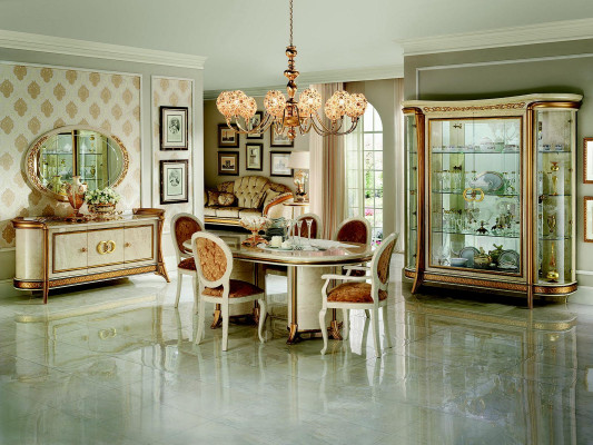 Noble Designer Kommode Klassische Wohnzimmer Kommoden Italien Neu