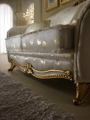 Canapé 2 places Canapé de designer de luxe nouveau Canapé de luxe Canapé rembourré de luxe Deux places Meubles