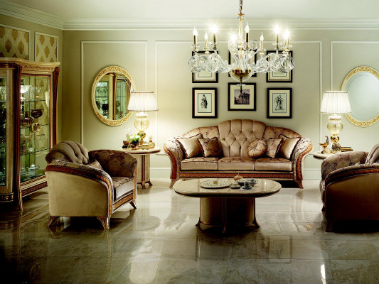 Canapé design Noble Sofa 2 places Tissu rembourré Canapés Art Nouveau arredoclassic™