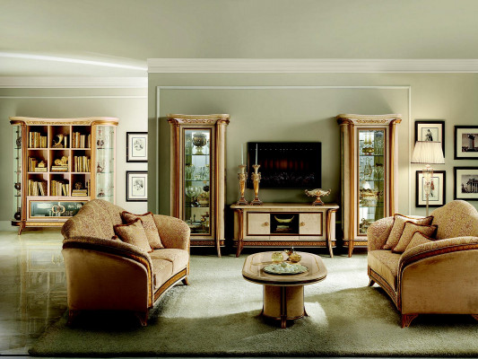 Canapé design Noble Sofa 2 places Tissu rembourré Canapés Art Nouveau arredoclassic™