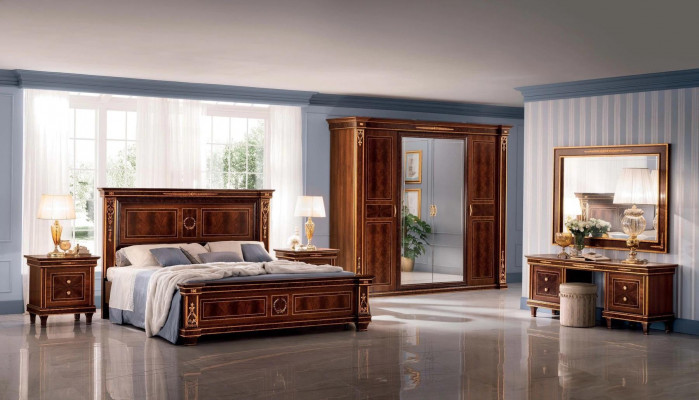Chambre Hôtel Lits Lits Doubles Design Bois 180x200cm Meubles arredoclassic