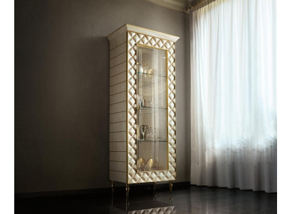 Vitrine Armoire Vitrine Meuble de Designer Rococo Baroque Déco Art Nouveau
