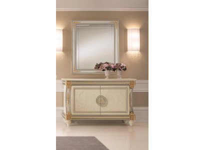 Miroir Commode Armoire Commodes Bahut Ensemble de chambre en bois 2 pièces Meubles