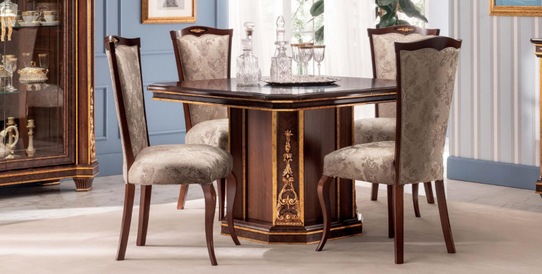 6 chaises de salle à manger en ensemble de chaises Art Nouveau de Lehn