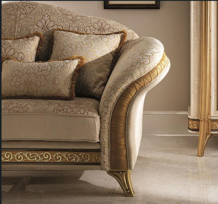 Classique Fauteuil TV Canapé 1 Place Canapé Designer Revêtement Textile neuf