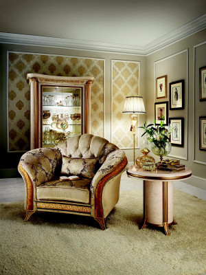 Fauteuil Fauteuil TV Canapé Baroque Rococo Art Nouveau Meubles de designer