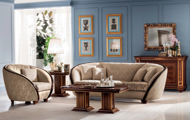 Fauteuil design, canapé en tissu, canapé, rembourrage, canapés, fauteuil, télévision, 1 place, arredoclassic.
