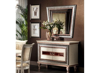 Consoles Table Commode avec Miroir Ensemble de Meubles de Luxe Console 2 pièces. Fabriqué en Italie