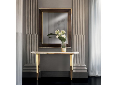 Bois Meubles Italiens Console Miroir Buffet Ensemble de 2 pièces arredoclassic