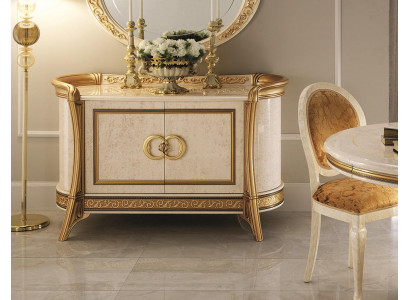 Meubles de style baroque Armoire Commode Beige Luxe Bois Mobilier Italien neuf