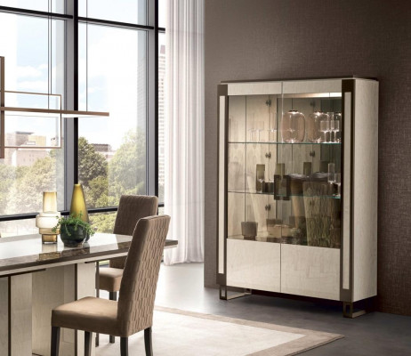 Vitrine à 2 portes Armoire Vitrines Salons Armoires Armoires Design Armoire Mobilier Verre neuf