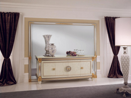 Miroir Cadre en bois Miroir mural Classique r Meuble mural Designer Arredoclassic
