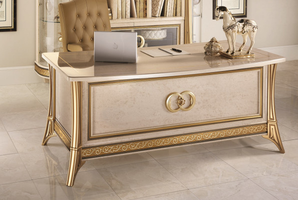Bureau de luxe Bureau de style antique Rococo Baroque neuf