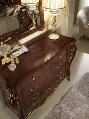 XXL Commode Buffet Buffet Étagère Armoire Art Nouveau Réel