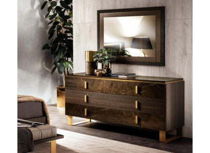Buffet Sideboard Commode Miroir Véritable Artisanat Bois Baroque Rococo Commodes neufs