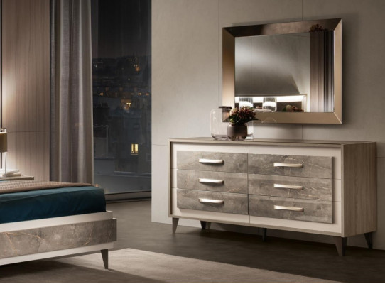Commode Armoire Miroir Meubles Design Meubles Porte-manteau Ensemble de 2 pièces arredoclassic